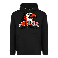 Black trois rivières aigles Heavyweight Hoodie - linhVisuals