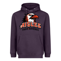 Plum trois rivières aigles Heavyweight Hoodie - linhVisuals