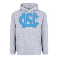 Heather Grey North Carolina Tar Heels Heavyweight Hoodie - linhVisuals