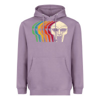 Lavender Retro Mask Doom Heavyweight Hoodie - linhVisuals