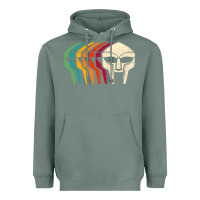 Sage Retro Mask Doom Heavyweight Hoodie - linhVisuals