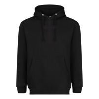 Black Cross Heavyweight Hoodie - linhVisuals