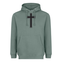Sage Cross Heavyweight Hoodie - linhVisuals