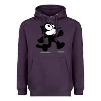 Plum felix the black cat music Heavyweight Hoodie - linhVisuals