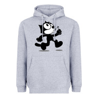 Felix The Black Cat Music Heavyweight Hoodie | Teevron