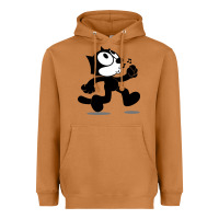 Meerkat felix the black cat music Heavyweight Hoodie - linhVisuals