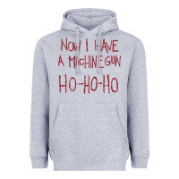 Heather Grey now i have a machine gun. ho ho ho Heavyweight Hoodie - linhVisuals
