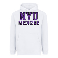 White nyu medicine Heavyweight Hoodie - linhVisuals