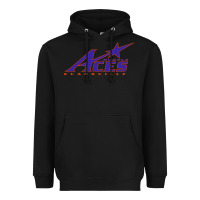 Black evansville purple aces Heavyweight Hoodie - linhVisuals
