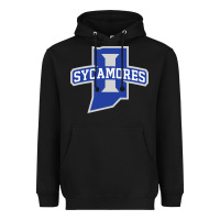 Black indiana state sycamores Heavyweight Hoodie - linhVisuals