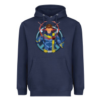 Navy cyclops 2 Heavyweight Hoodie - linhVisuals