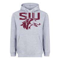 Heather Grey southern illinois salukis Heavyweight Hoodie - linhVisuals