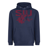 Navy southern illinois salukis Heavyweight Hoodie - linhVisuals