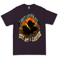 Plum I don't smoke but he's got a lighter Premium Tee - HowdyJamesFarm