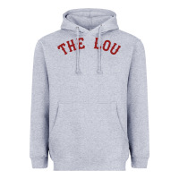 Heather Grey the lou retro louis fan tribute  loui cardinal Heavyweight Hoodie - linhVisuals