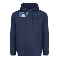 Navy University of Alaska Fairbanks Heavyweight Hoodie - linhVisuals