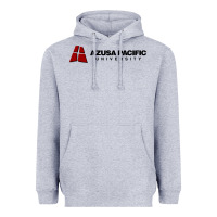 Heather Grey Azusa Pacific University Heavyweight Hoodie - linhVisuals
