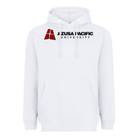 White Azusa Pacific University Heavyweight Hoodie - linhVisuals
