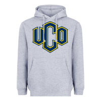 Heather Grey University of Central Oklahoma Heavyweight Hoodie - linhVisuals
