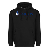 Black Barton College Heavyweight Hoodie - linhVisuals