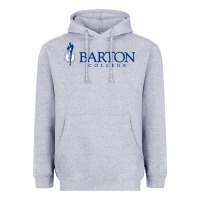 Heather Grey Barton College Heavyweight Hoodie - linhVisuals