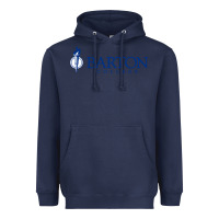 Navy Barton College Heavyweight Hoodie - linhVisuals