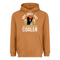 Meerkat arborist dad tree climber logger woodworker chainsaw mens t shirt Heavyweight Hoodie - linhVisuals
