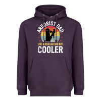 Plum arborist dad tree climber logger woodworker chainsaw mens t shirt Heavyweight Hoodie - linhVisuals