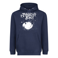 Navy twilight zone vintage faded style design Heavyweight Hoodie - linhVisuals