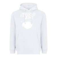 White twilight zone vintage faded style design Heavyweight Hoodie - linhVisuals