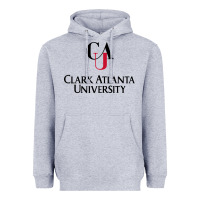 Heather Grey Clark Atlanta University Heavyweight Hoodie - linhVisuals