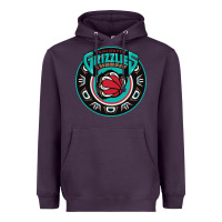 Plum vancouver grizzlie retro Heavyweight Hoodie - linhVisuals