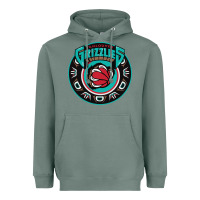 Sage vancouver grizzlie retro Heavyweight Hoodie - linhVisuals