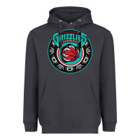 Smoke vancouver grizzlie retro Heavyweight Hoodie - linhVisuals