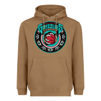 Toasted Coconut vancouver grizzlie retro Heavyweight Hoodie - linhVisuals