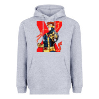 Heather Grey cyclops 4 Heavyweight Hoodie - linhVisuals