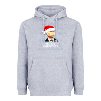 Heather Grey vladimir putin merry christmas Heavyweight Hoodie - linhVisuals