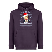 Plum vladimir putin merry christmas Heavyweight Hoodie - linhVisuals