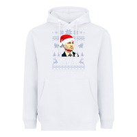 White vladimir putin merry christmas Heavyweight Hoodie - linhVisuals