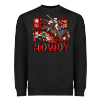 Black rodeo christmas howdy Heavyweight Sweatshirt - AdoDesignShop