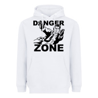 White archer danger zone Heavyweight Hoodie - linhVisuals