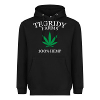 Black tegridy farms Heavyweight Hoodie - linhVisuals