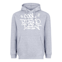 Heather Grey cool disco dan Heavyweight Hoodie - linhVisuals