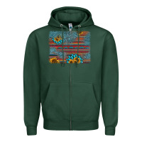 Sports Green sunflower gemstone serape background Zipper Hoodie - AdoDesignShop