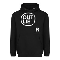 Black outlier Heavyweight Hoodie - linhVisuals