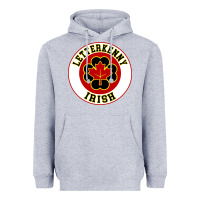 Heather Grey letterkenny irish shoresy shamrock Heavyweight Hoodie - linhVisuals