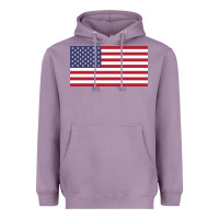 Lavender american flag Heavyweight Hoodie - linhVisuals