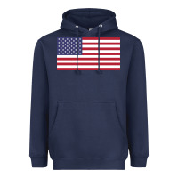 Navy american flag Heavyweight Hoodie - linhVisuals