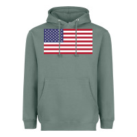Sage american flag Heavyweight Hoodie - linhVisuals