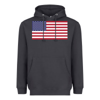 Smoke american flag Heavyweight Hoodie - linhVisuals